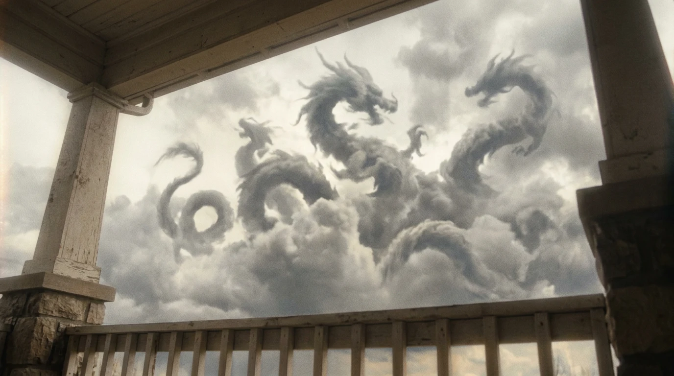 Clouds Turning Into Dragons